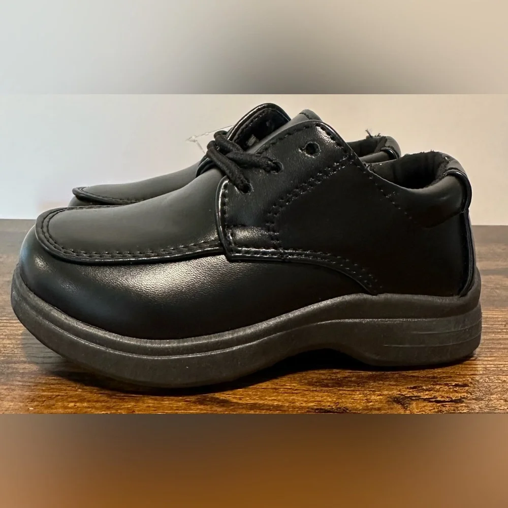 Josmo Toddler Boys Black School Shoes NWT Size 6 Toddler